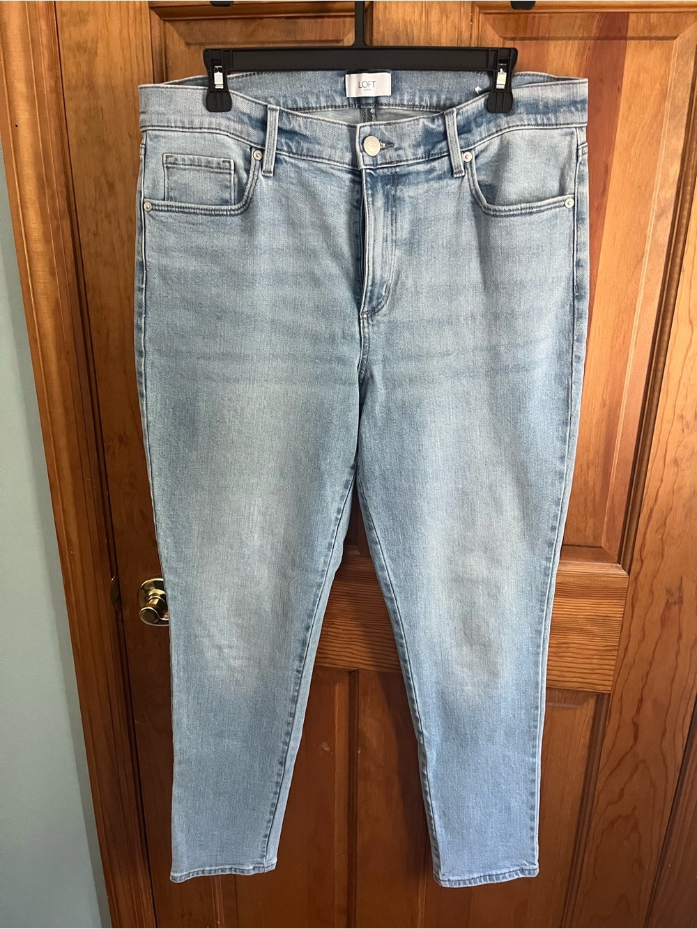 LOFT Light Blue Skinny High-Rise Jeans